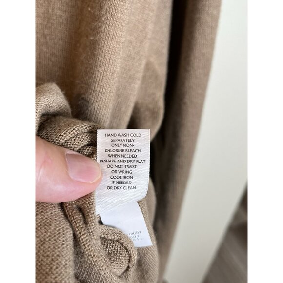 J.Jill Women's V-Neck Cardigan Button Up Long‎ Sleeve Brown Size Large Pockets - Picture 5 of 9